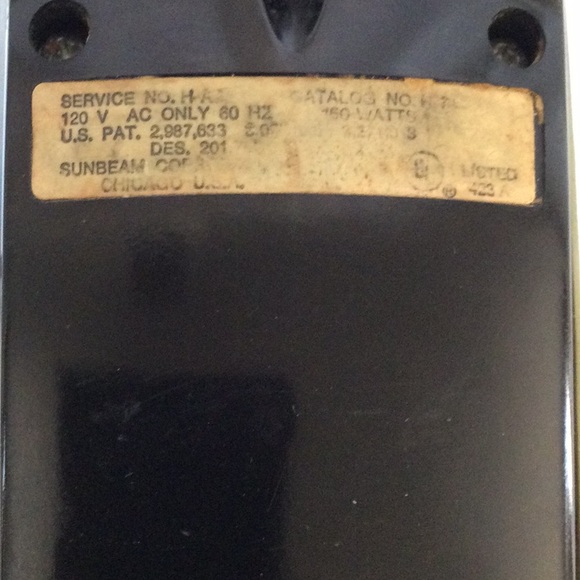 Sunbeam Mix Master Five Speed Hand Mixer Vintage Works - Picture 6 of 16